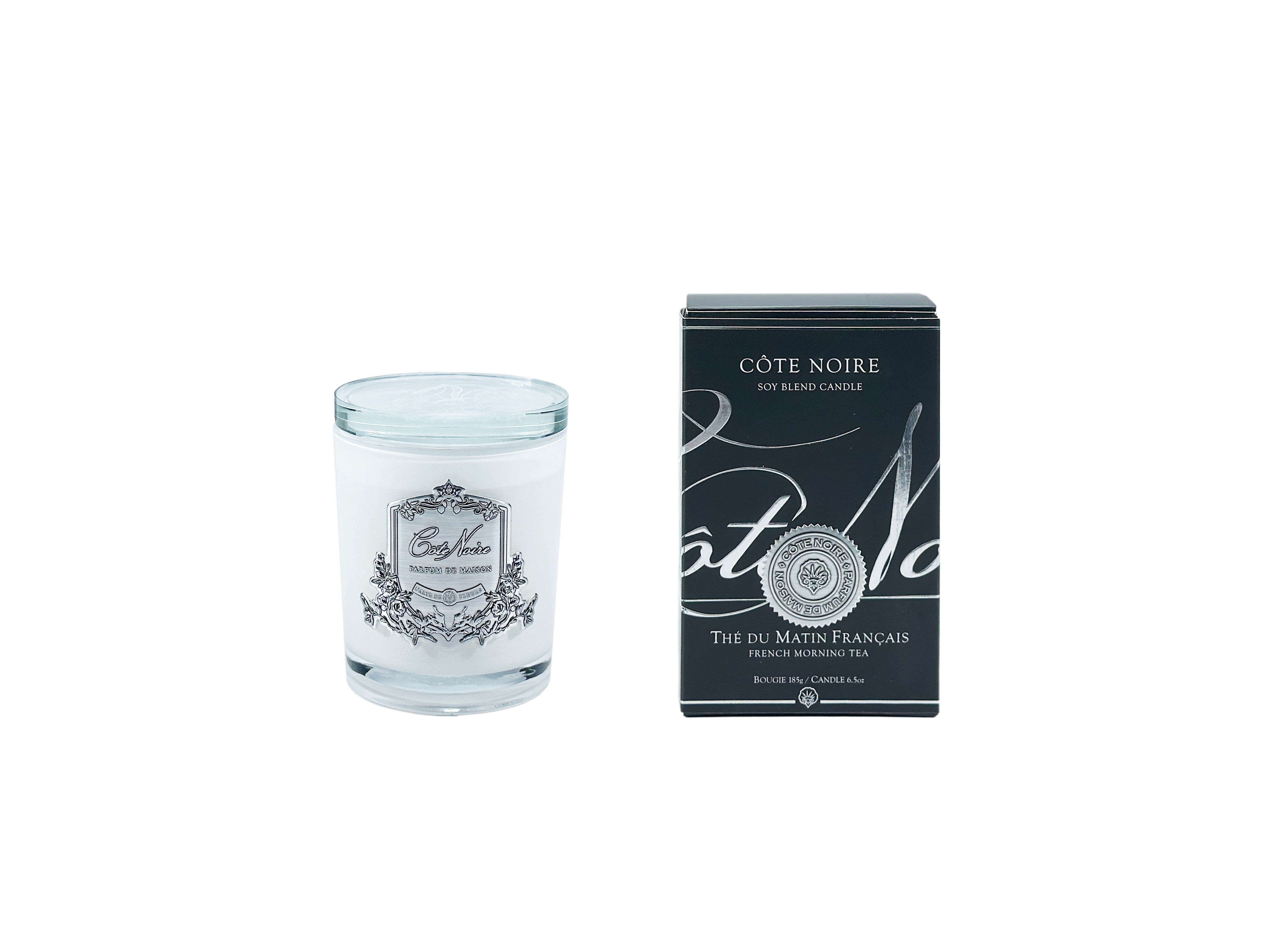 Cote Noire - French Morning Tea - 185g Silver Candle
